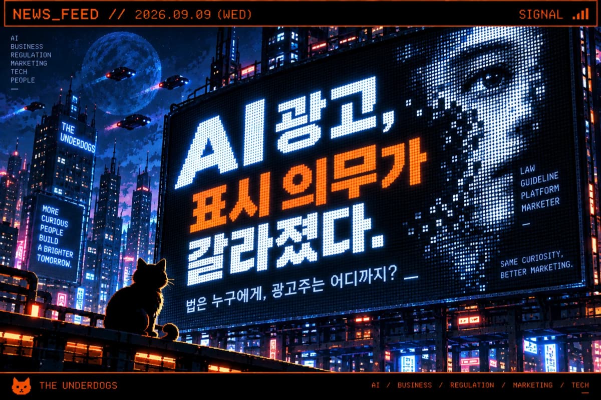 AI 광고, 표시하고 증명하는 일이 갈라졌다