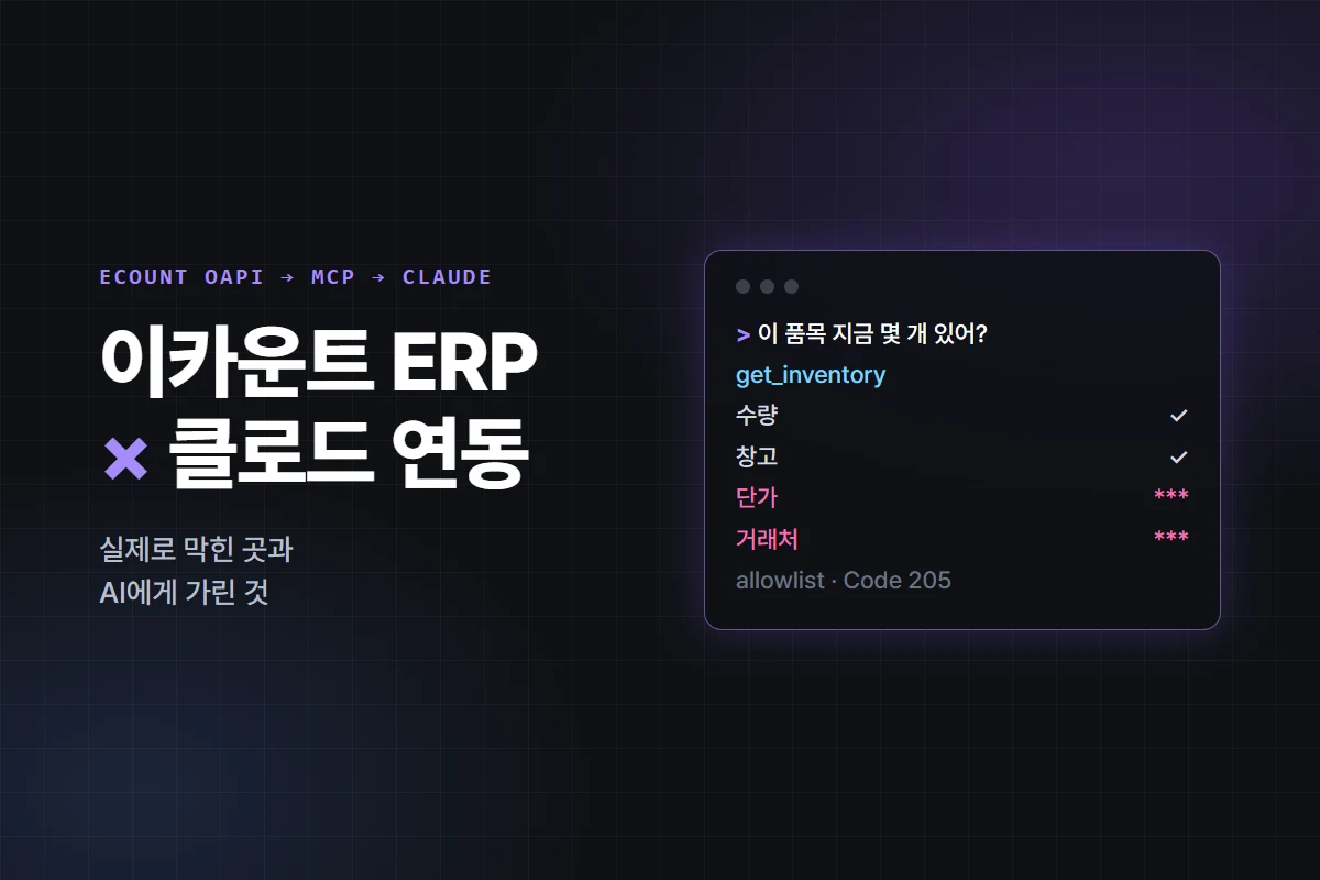 ERP가 대답하기 시작했다