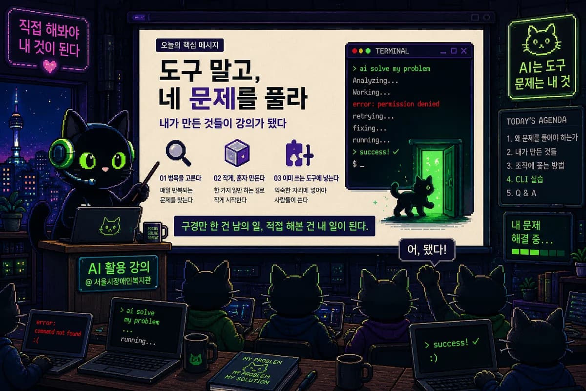 도구 말고, 네 문제를 풀라