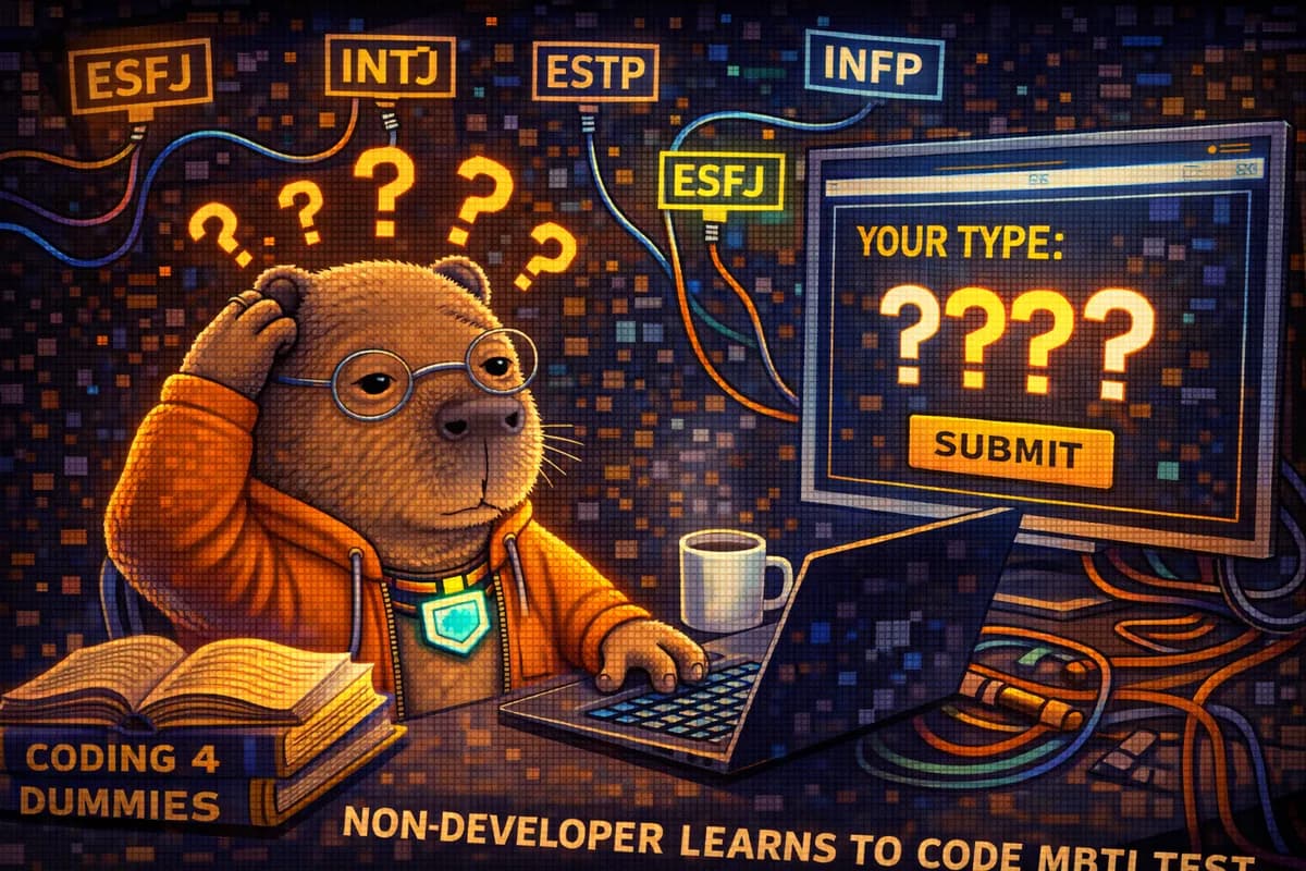 개발자 없이 MBTI 테스트를 만들었다