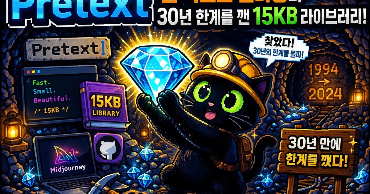 Pretext: 웹 텍스트 렌더링의 30년 한계를 깬 15KB 라이브러리 — The Underdogs — The Underdogs